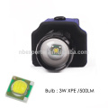 3*LR44 Inner Battery Power Supply Zoom ABS + Aluminium Cree XPE 3W LED Cap Torch